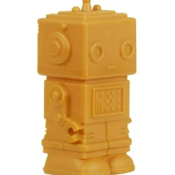 Petite veilleuse Robot jaune doré (13 cm)