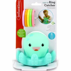 Pieuvre de bain lumineuse avec anneaux