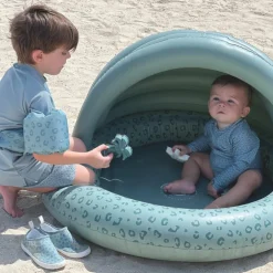 Piscine enfant avec auvent Léopard vert (100 cm)