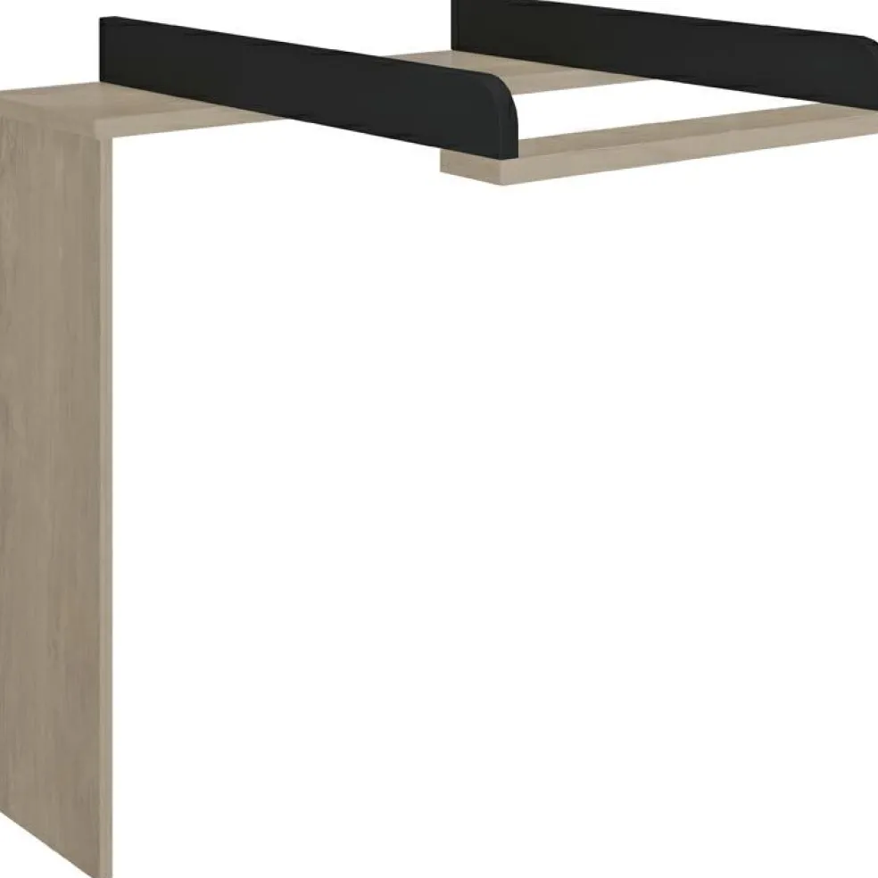 Plan à langer en chêne blond noir Marcel