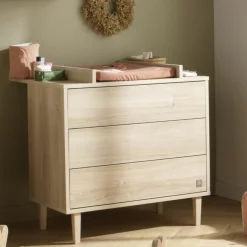 Plan à langer pour commode Paloma Bois 3 tiroirs