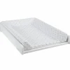 Plan à langer pour commode blanc matelas étoiles gris