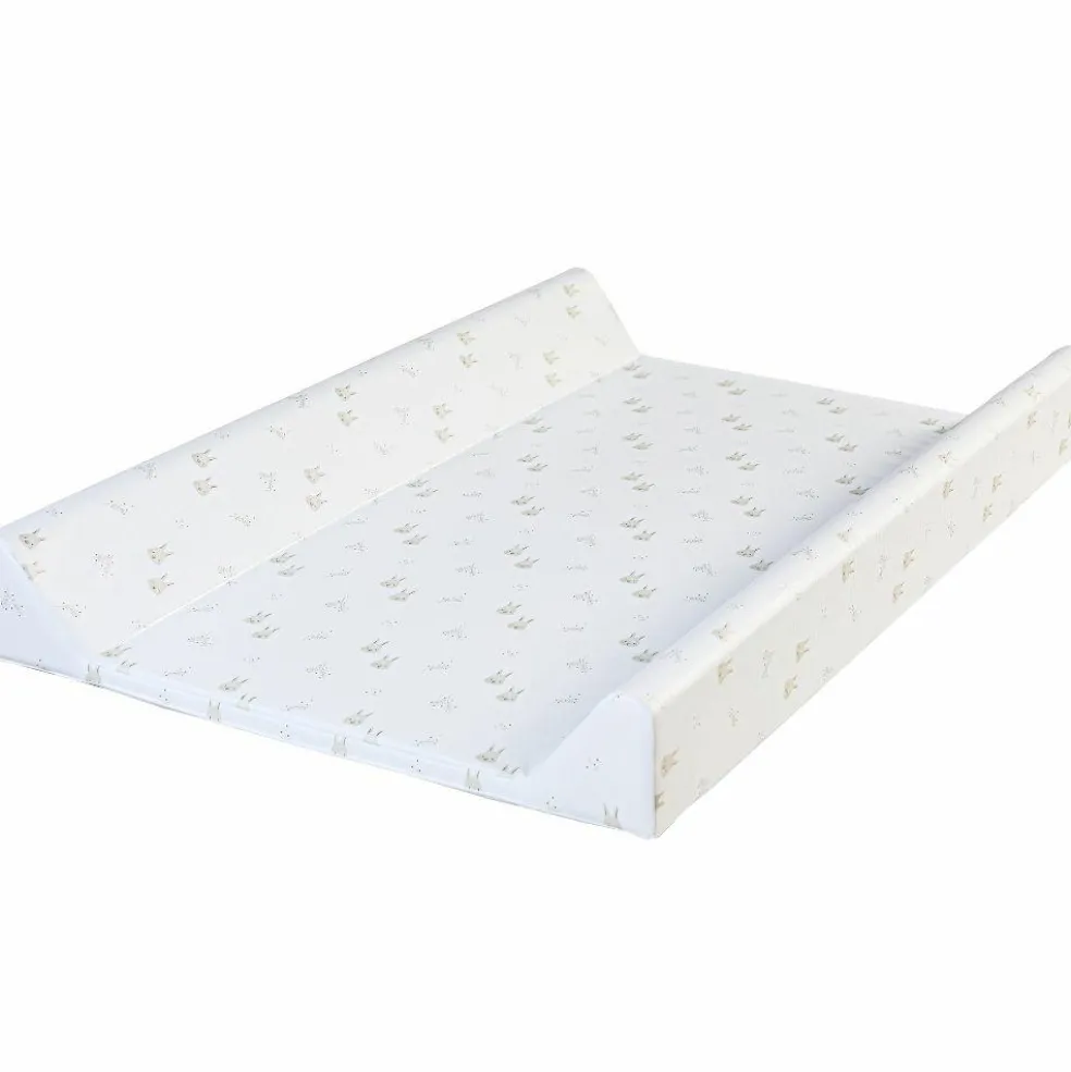 Plan à langer pour commode Martha finition chêne matelas lapins