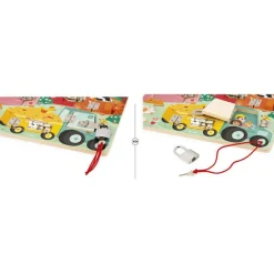 Planche à cadenas en bois La Ferme