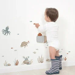 Planche de stickers A3 Animaux marins