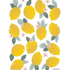 Planche de stickers A3 citrons Lemons