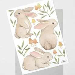 Planche de stickers A3 Les lièvres