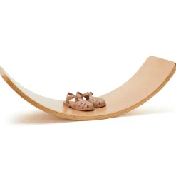 Planche d'équilibre avec ses 10 cartes de Yoga