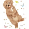 Planche sticker Chiot Doodle (35 x 45 cm)