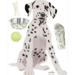 Planche sticker Dalmatien (35 x 45 cm)