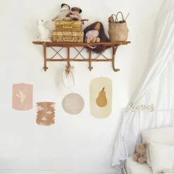 Planche sticker Lampions Crème (35 x 45 cm)