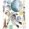 Planche stickers Espace (35 x 45 cm)