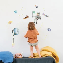 Planche stickers Espace (35 x 45 cm)
