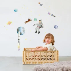 Planche stickers Espace (35 x 45 cm)