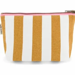 Pochette Sofia rayée Caramel