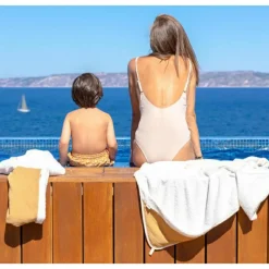 Poncho de bain caramel (2-4 ans)