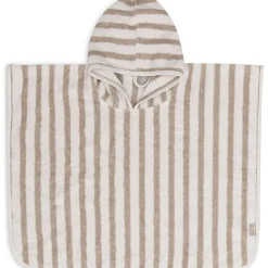 Poncho de bain en éponge Stripe Olive Green (1-4 ans)