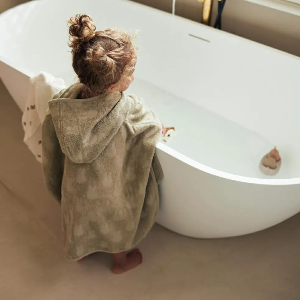 Poncho de bain Miffy Jacquard Olive Green (1-4 ans)