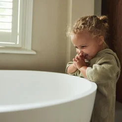 Poncho de bain Miffy Jacquard Olive Green (1-4 ans)