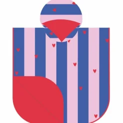 Poncho de plage Cerise (60 x 60 cm)