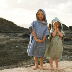 Poncho de plage vert monstre (3 ans et +)