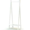 Portant à vêtements en bois de hêtre Essentiel blanc