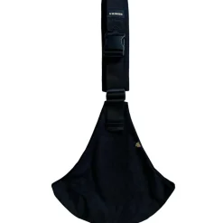 Porte bébé enfant en lin Noir