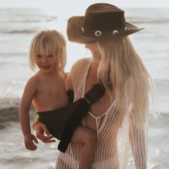 Porte bébé enfant en velours côtelé Olive Rib