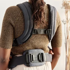 Porte bébé Harmony tissu Mesh 3D gris anthracite