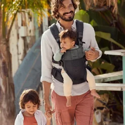 Porte bébé Harmony tissu Mesh 3D gris anthracite