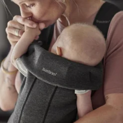 Porte bébé Mini Jersey 3D gris charbon