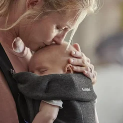 Porte bébé Mini Jersey 3D gris charbon