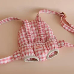 Porte bébé pour poupée Vichy Rose