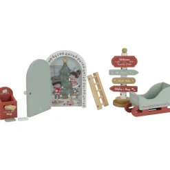 Porte et accessoires de lutins de Nöel