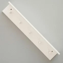 Porte manteau mural blanc 5 patères