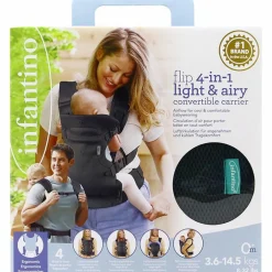 Porte-Bébé Flip Ergo 4 en 1 - Light & Airy foncé - Reconditionné