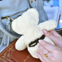 Porte-clé Ours peluche Ivoire (20 cm)