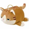 Porte-clé peluche Nemu Nemu Mugi le Chat brun (11 cm)