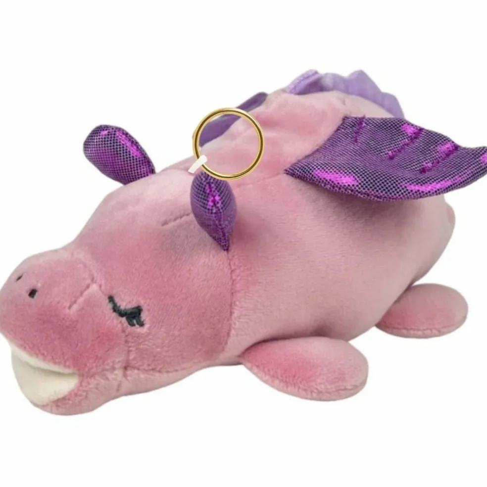 Porte-clé peluche Nemu Nemu Dragona le Dragon rose (18 cm)
