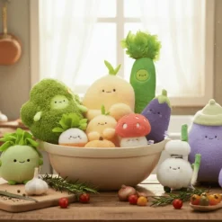 Porte-clé peluche Veggies Ail (15 cm)