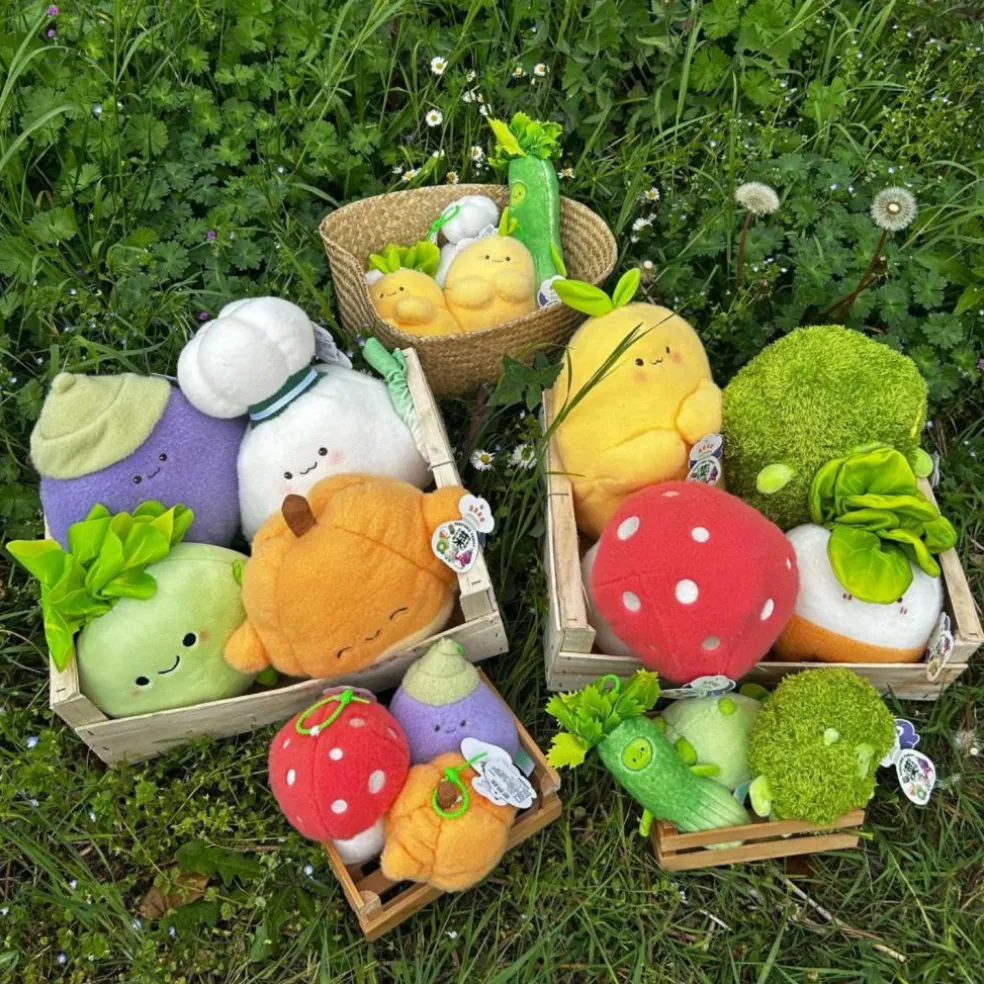 Porte-clé peluche Veggies Citrouille (15 cm)