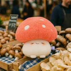 Porte-clé peluche Veggies Champignon (15 cm)