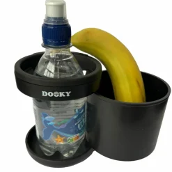 Porte-gobelet et porte-snack pour poussette