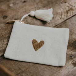 Porte-monnaie Love beige