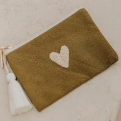 Porte-monnaie Love olive