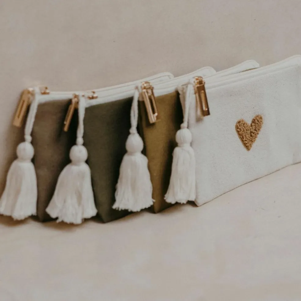 Porte-monnaie Love olive