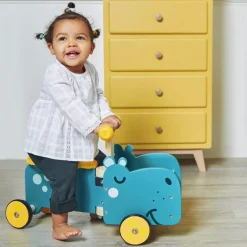 Porteur en bois Hippopotame