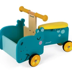 Porteur en bois Hippopotame