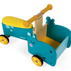 Porteur en bois Hippopotame