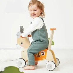 Porteur en bois Âne Ferme